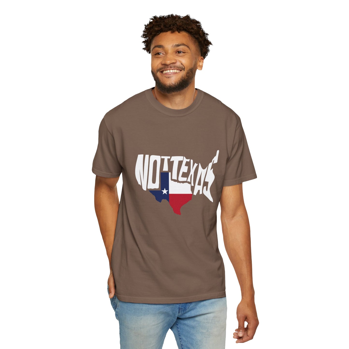 Unisex Garment-Dyed T-Shirt - Texas Graphic Tee - Fun Casual Wear for Texas Lovers