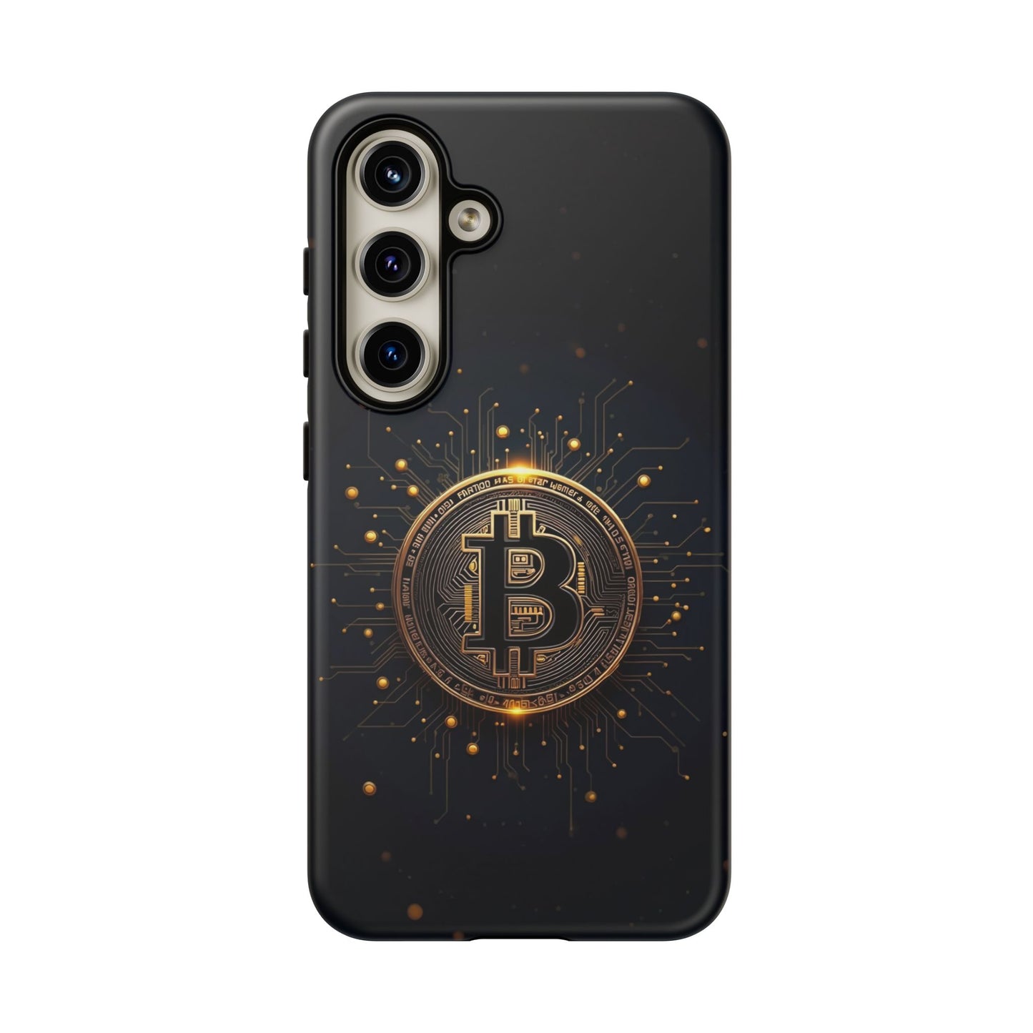 Bitcoin Samsung Tough Case for Smartphones, Crypto Lover Phone Accessory
