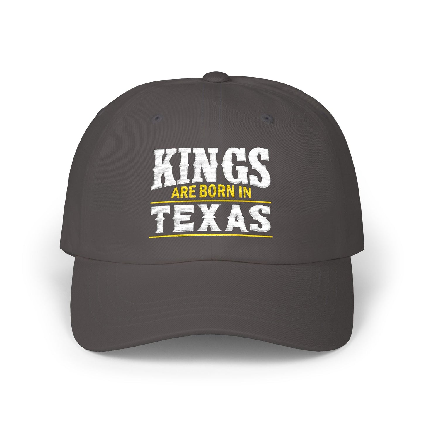Custom Embroidered Dad Cap – "Kings Are Born In..."
