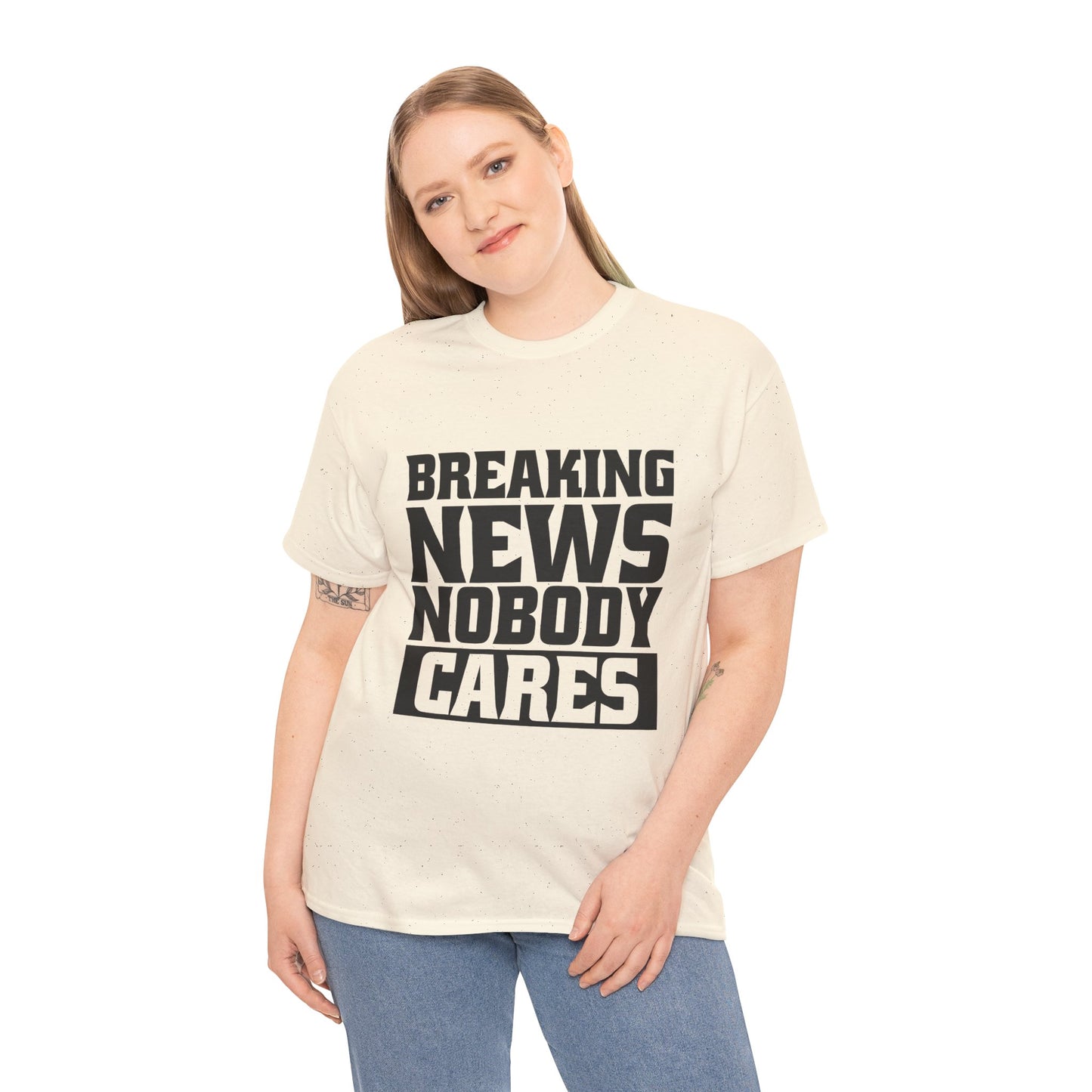 Breaking News Nobody Cares Unisex Cotton T-Shirt