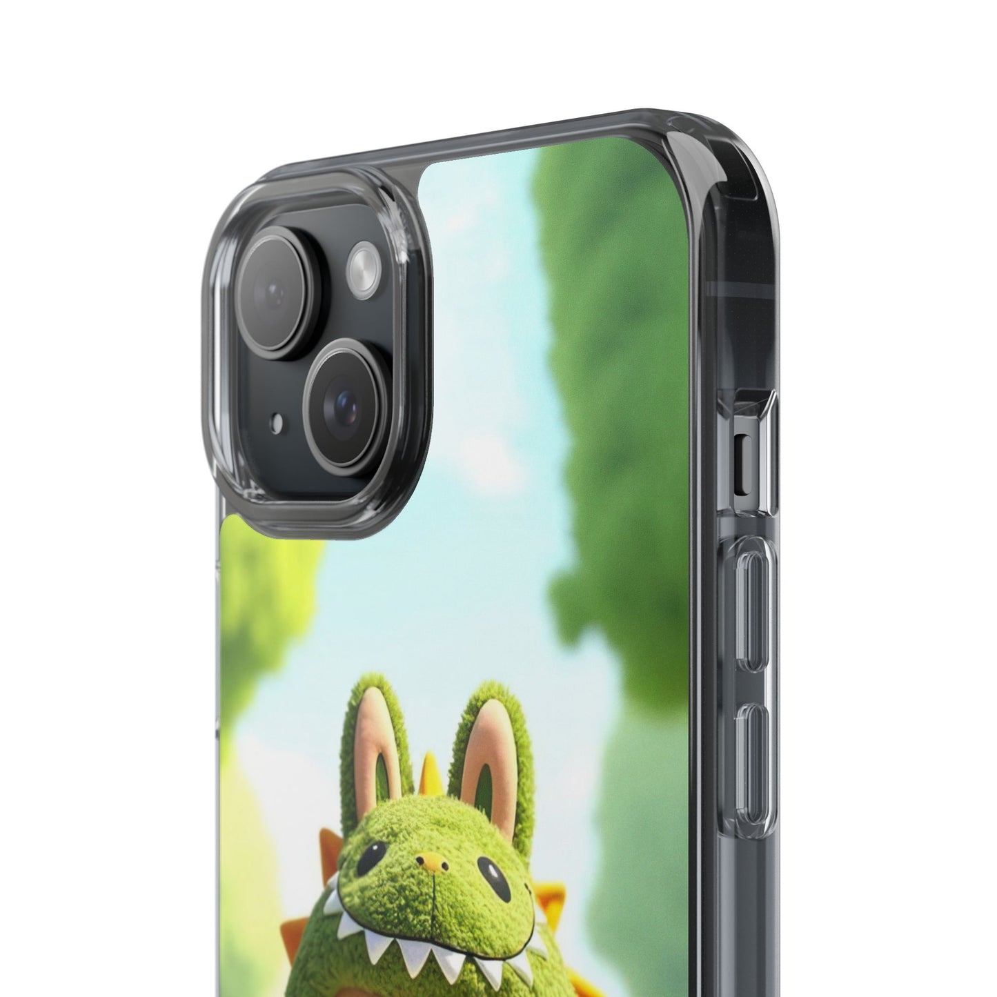 Copy of The Monsters Clear Case for iPhone Models – Playful Dinosaur Design