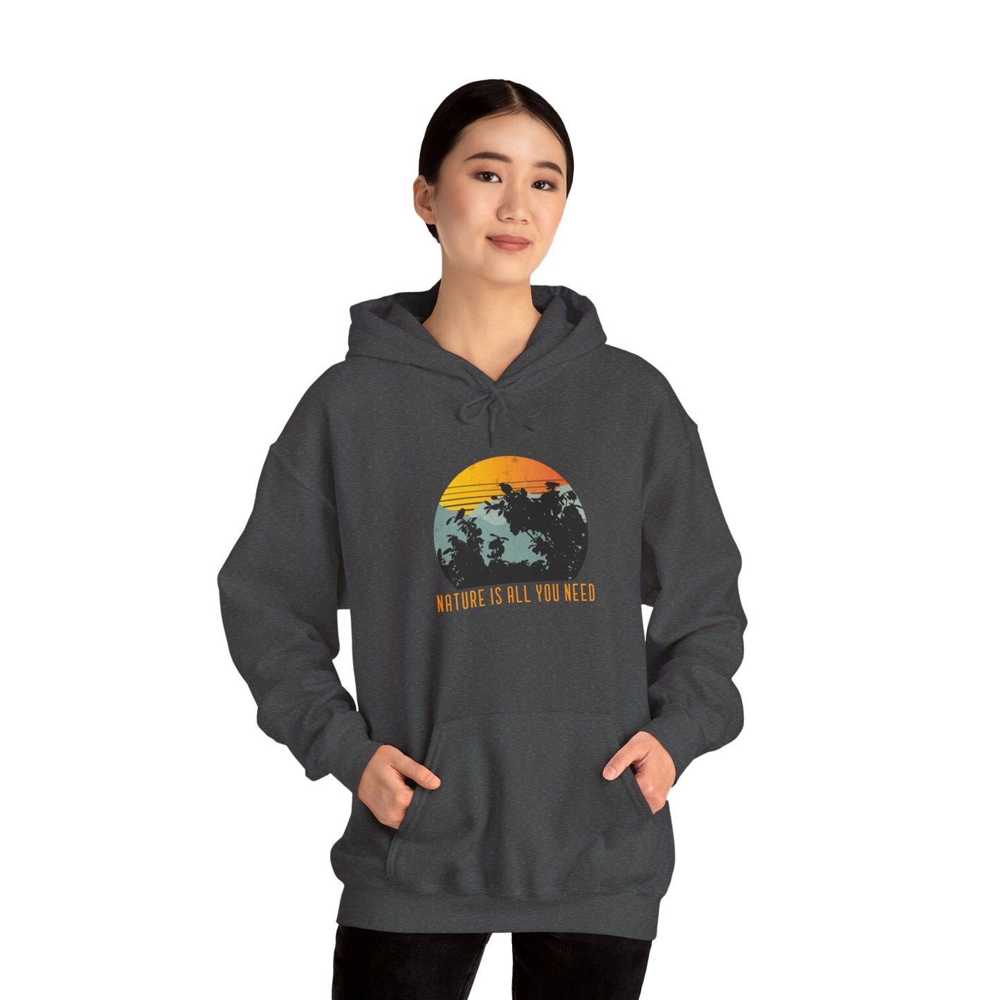 Nature Is All You Need Unisex Heavy Blend™ Hooded Sweatshirt