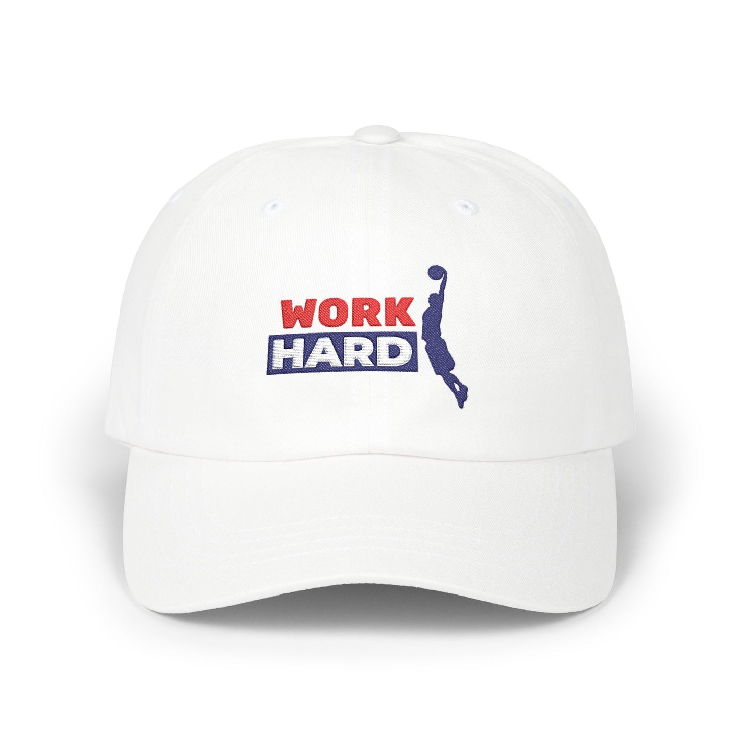 Work Hard Classic Dad Cap / embroidered