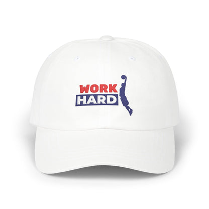 Work Hard Classic Dad Cap / embroidered
