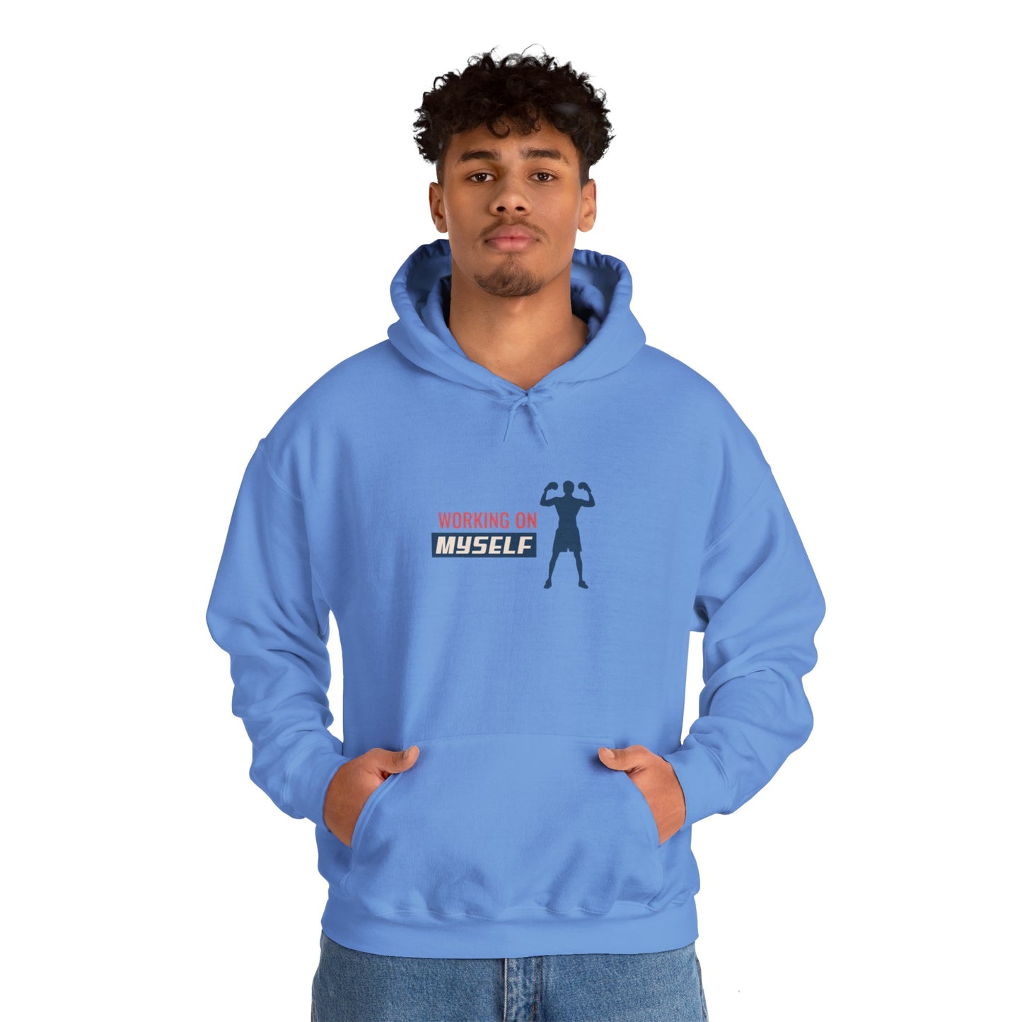 Working On Myself Unisex Heavy Blend™ Hooded Sweatshirt