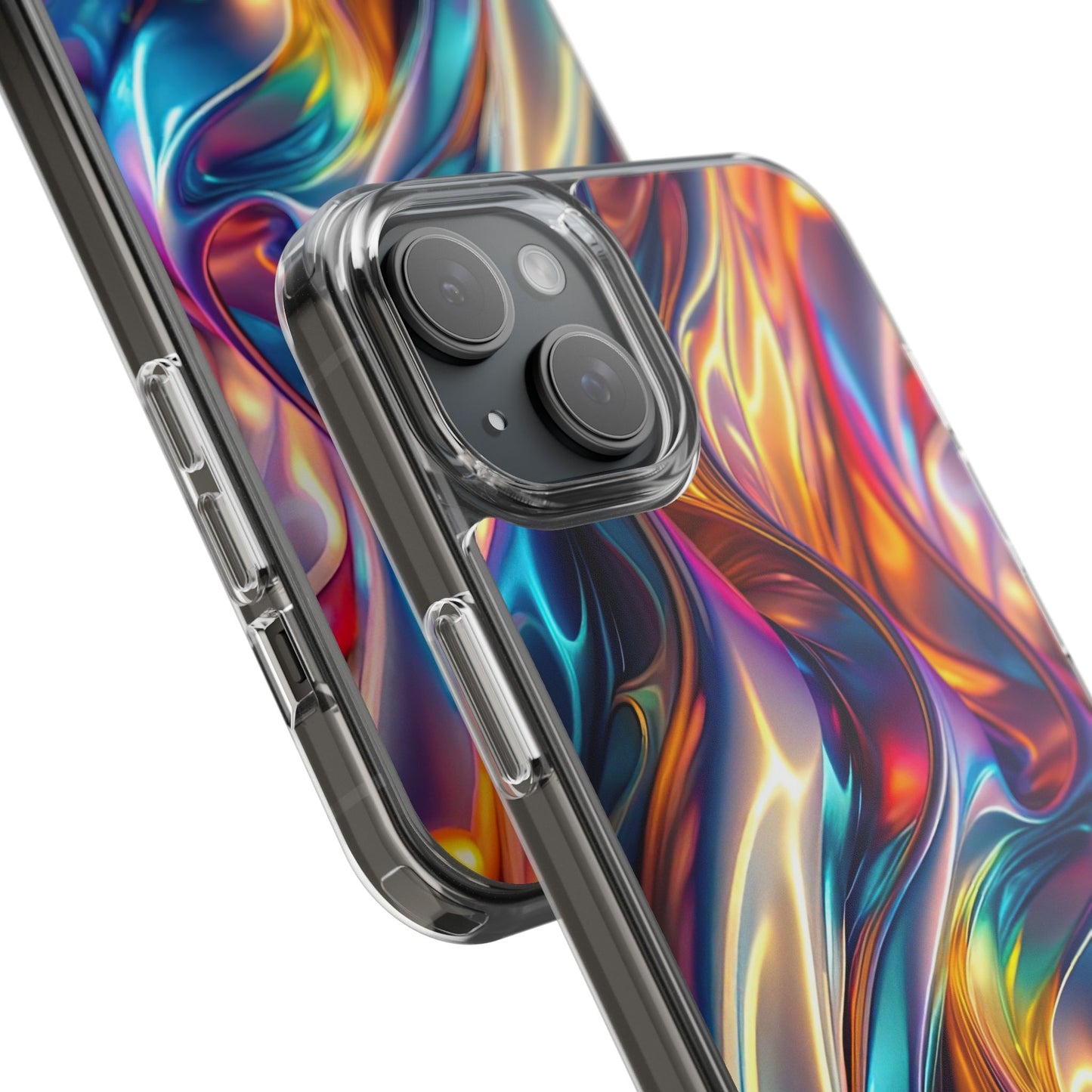 Colorful Clear Case for iPhone – Abstract Art Design