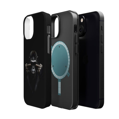 Edgy Gorilla Magnetic iPhone Case, Unique Cell Phone Cover