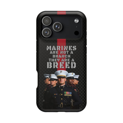 Marines Magnetic Tough Case - "Not a Branch, a Breed" Military iPhone Cover