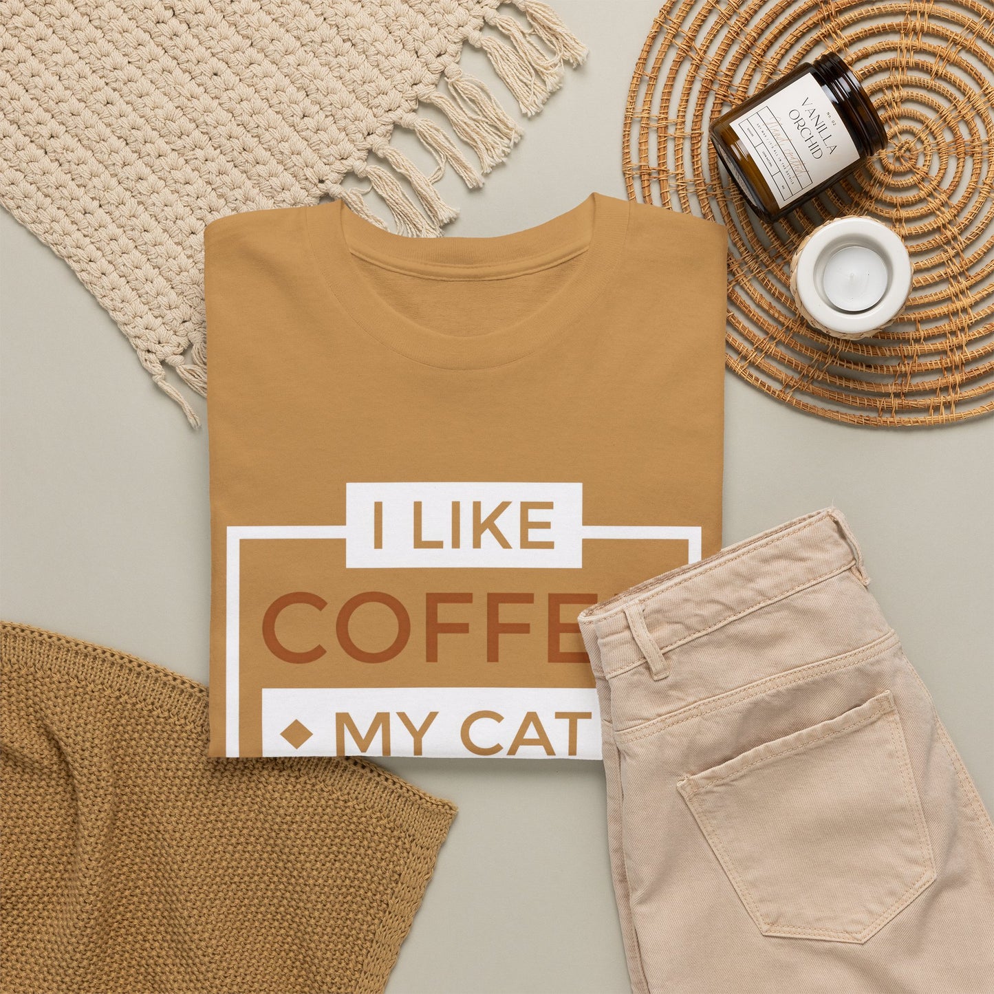 Coffee Cat Lover T-shirt, Funny Graphic Tee