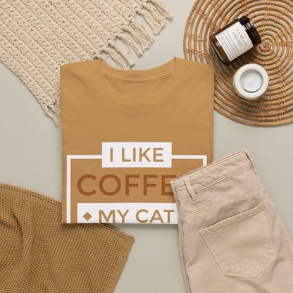 Coffee Cat Lover T-shirt, Funny Graphic Tee