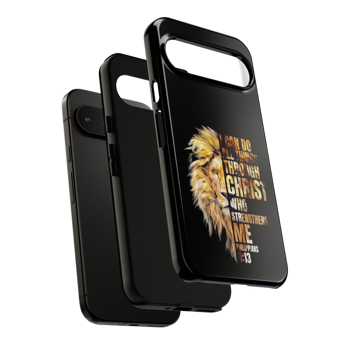 Inspirational Lion  Google Pixel Phone Case, Strength & Faith, Christian Accessories