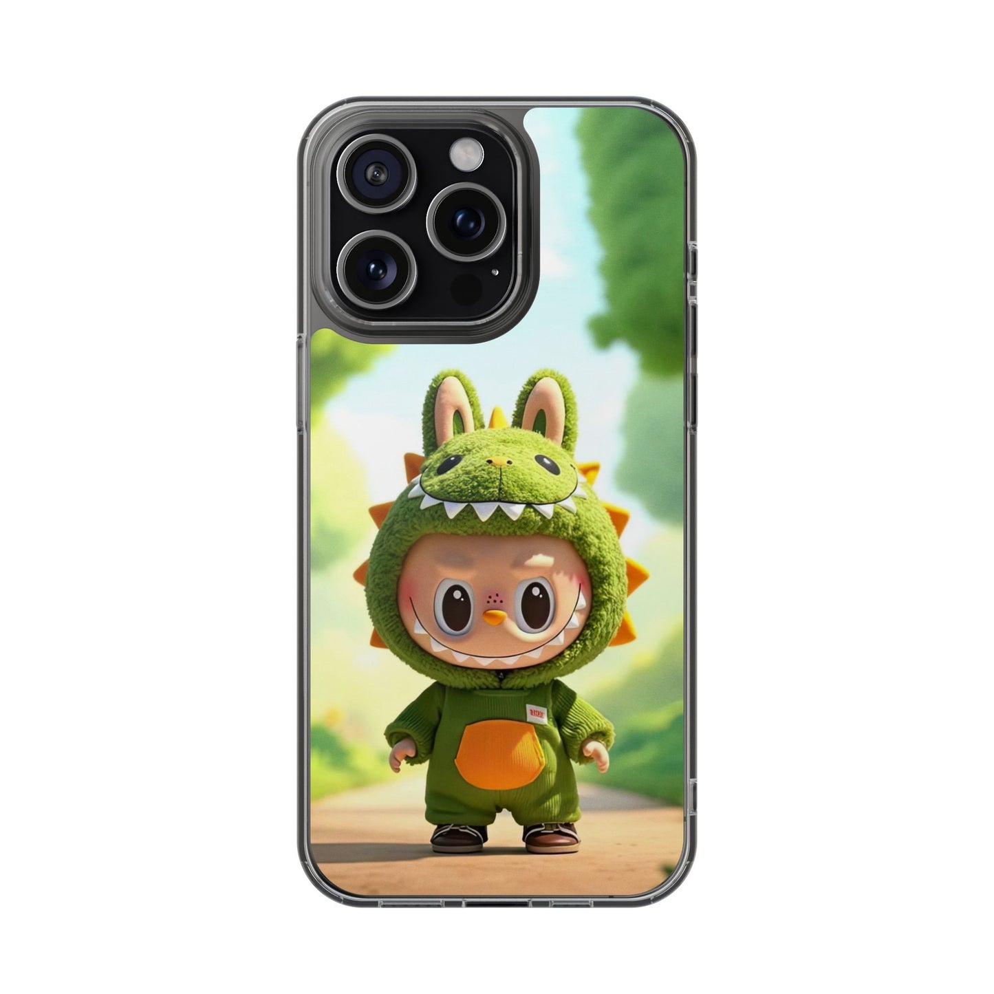 The Monsters Clear Case for iPhone Models – Playful Dinosaur Design