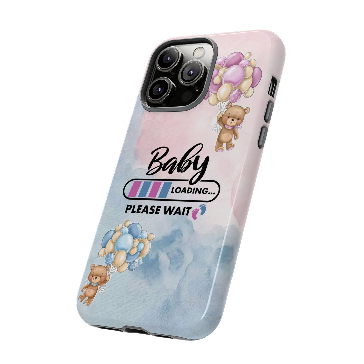 Cute Baby Loading Phone Case for iPhone - Maternity Cover for Pregnancy Reveal or Baby Shower