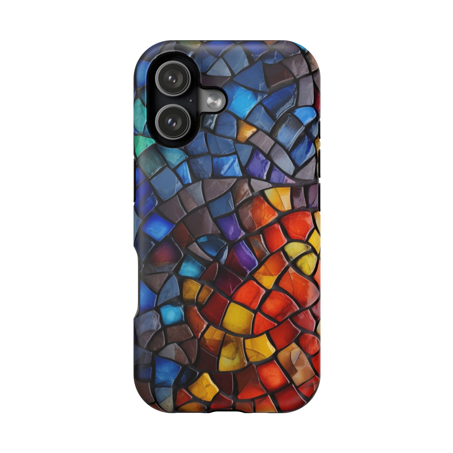 Stained Glass Impact-Resistant Phone Case, Colorful Phone Cover