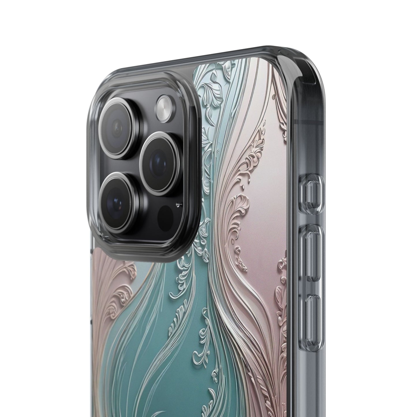 Elegant Clear Phone Cases,  Abstract Design