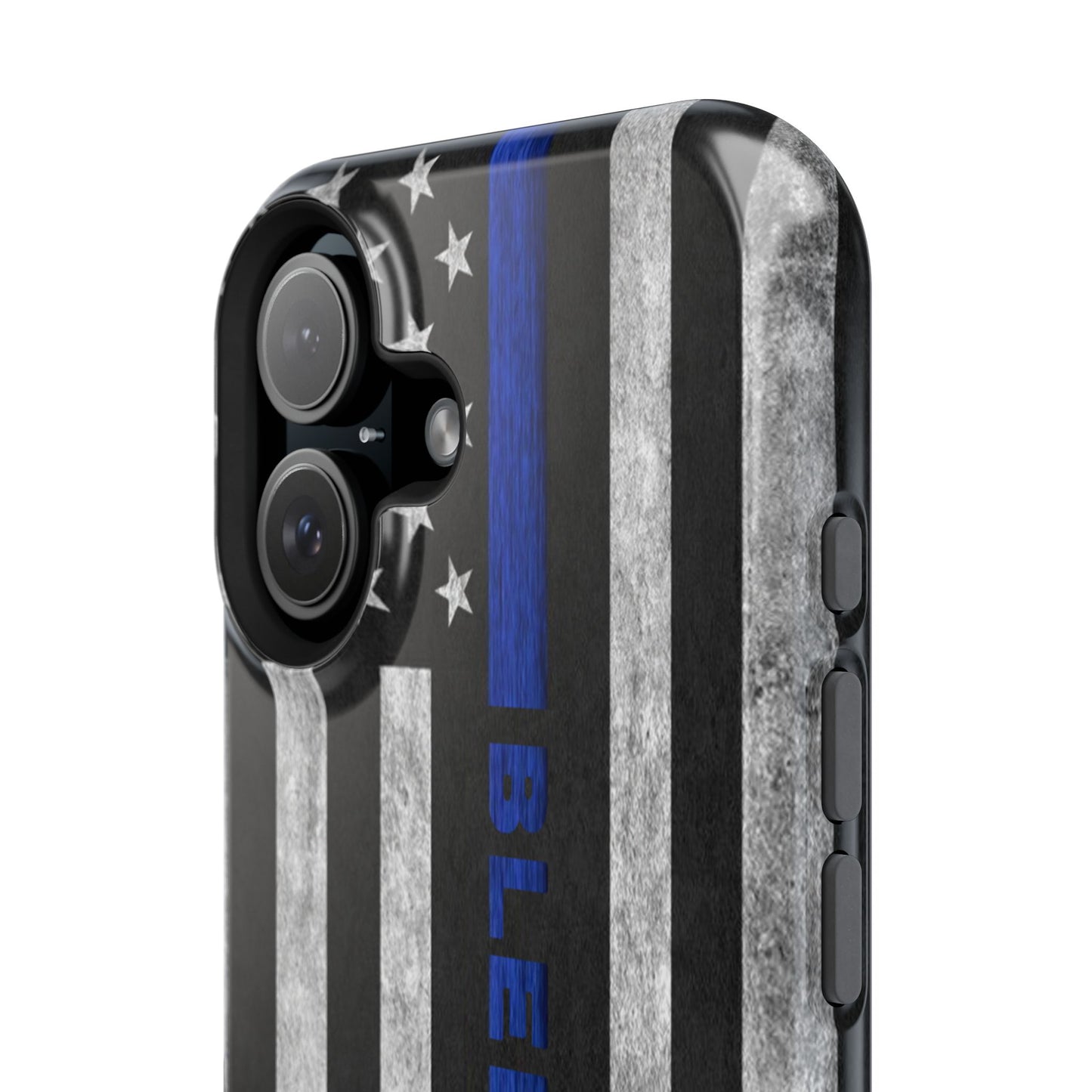 Police Magnetic Phone Cases, Bleed Blue