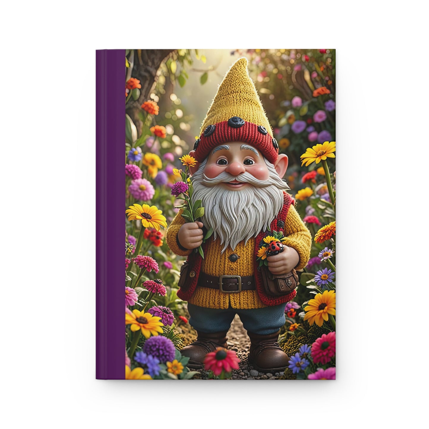 Whimsical Garden Gnome Journal, Dream Big, Stay True, Creativity Notebook