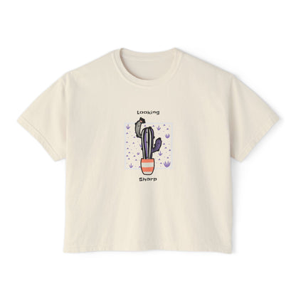 Camiseta cuadrada para mujer Looking Sharp 