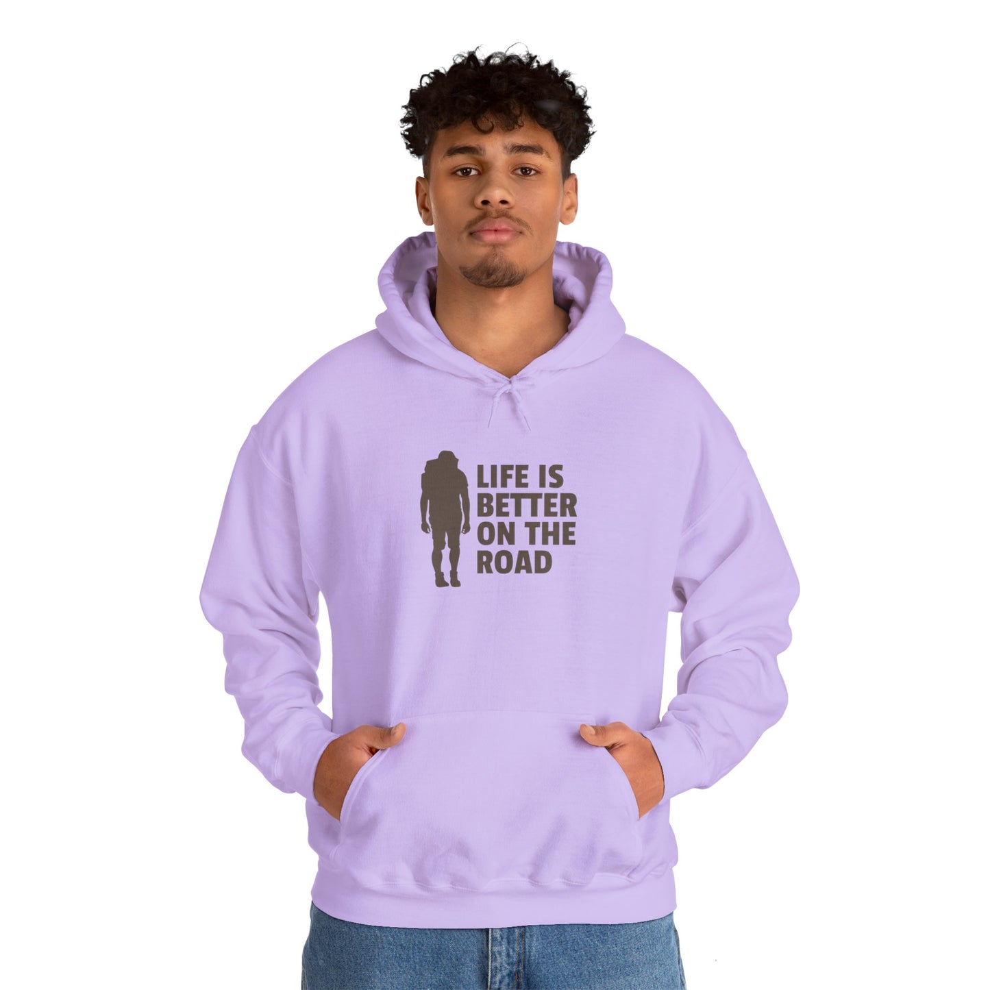 Life Is Better On The Road Unisex Heavy Blend™ Hooded Sweatshirt