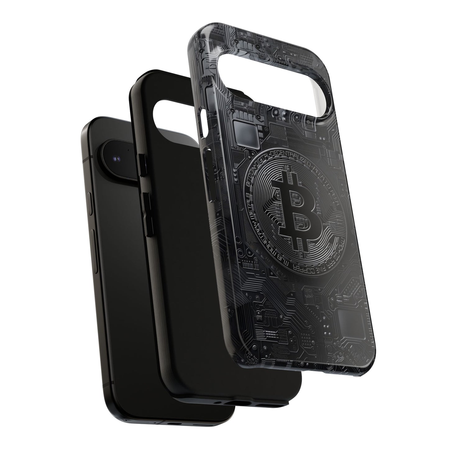 Bitcoin Google Pixel Tough Phone Case, Cryptocurrency Protection Cover