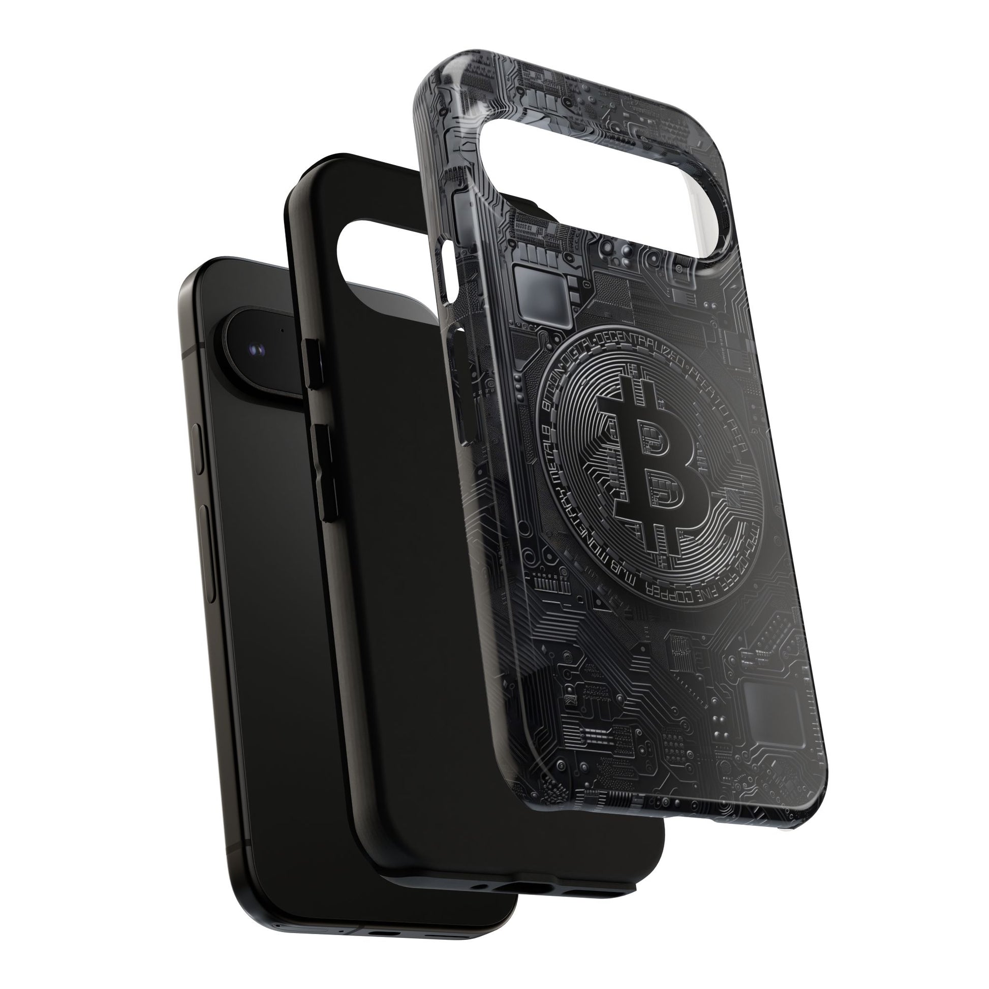 Bitcoin Google Pixel Tough Phone Case, Cryptocurrency Protection Cover