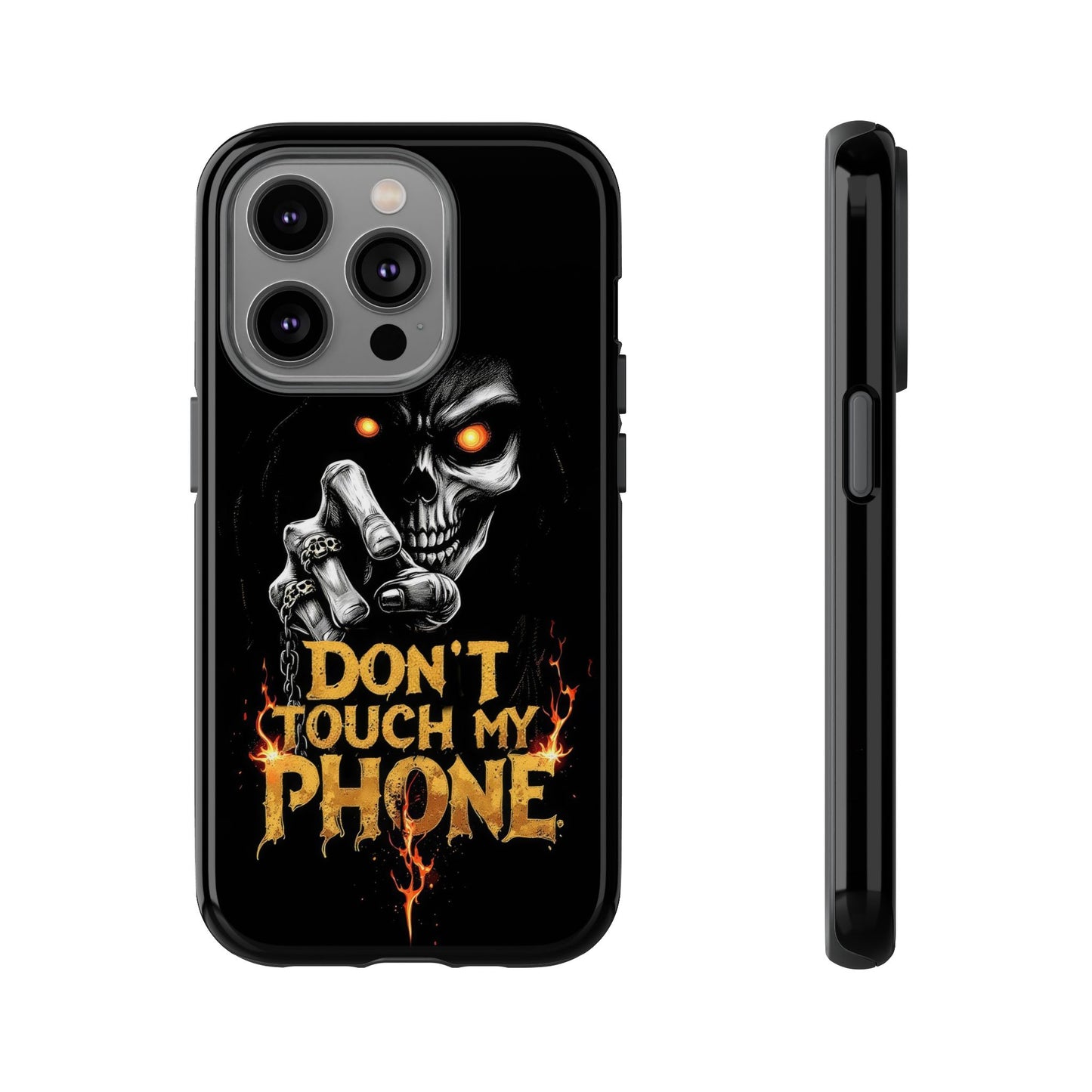 Skull iPhone Tough Cases, Don't Touch My Phone