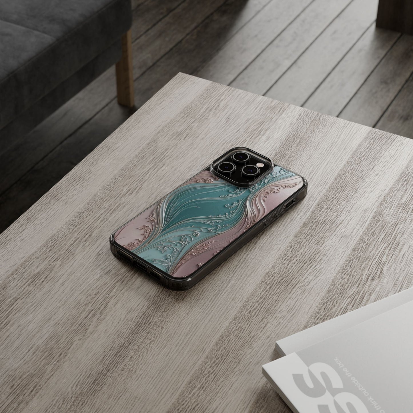 Elegant Clear Phone Cases,  Abstract Design