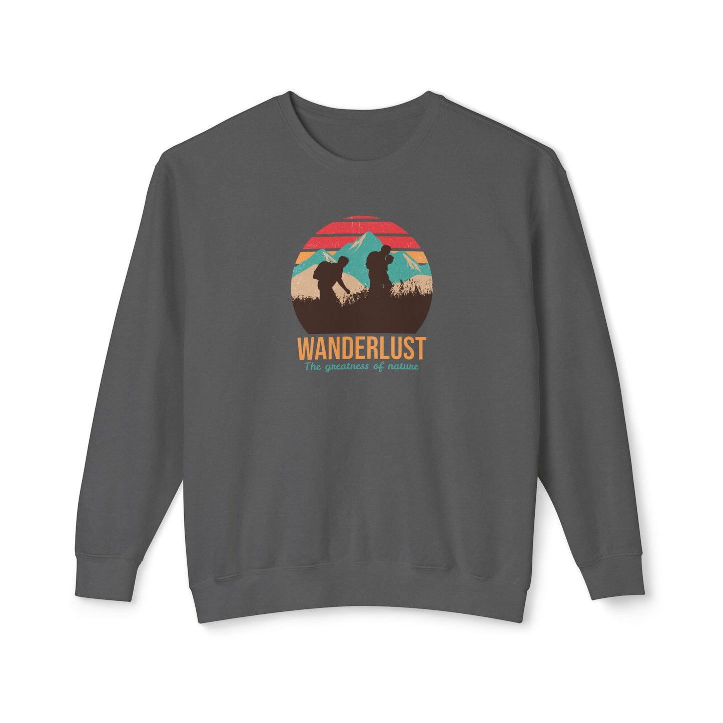 Wanderlust The Greatness Of Nature Unisex Lightweight Crewneck Sweatshirt