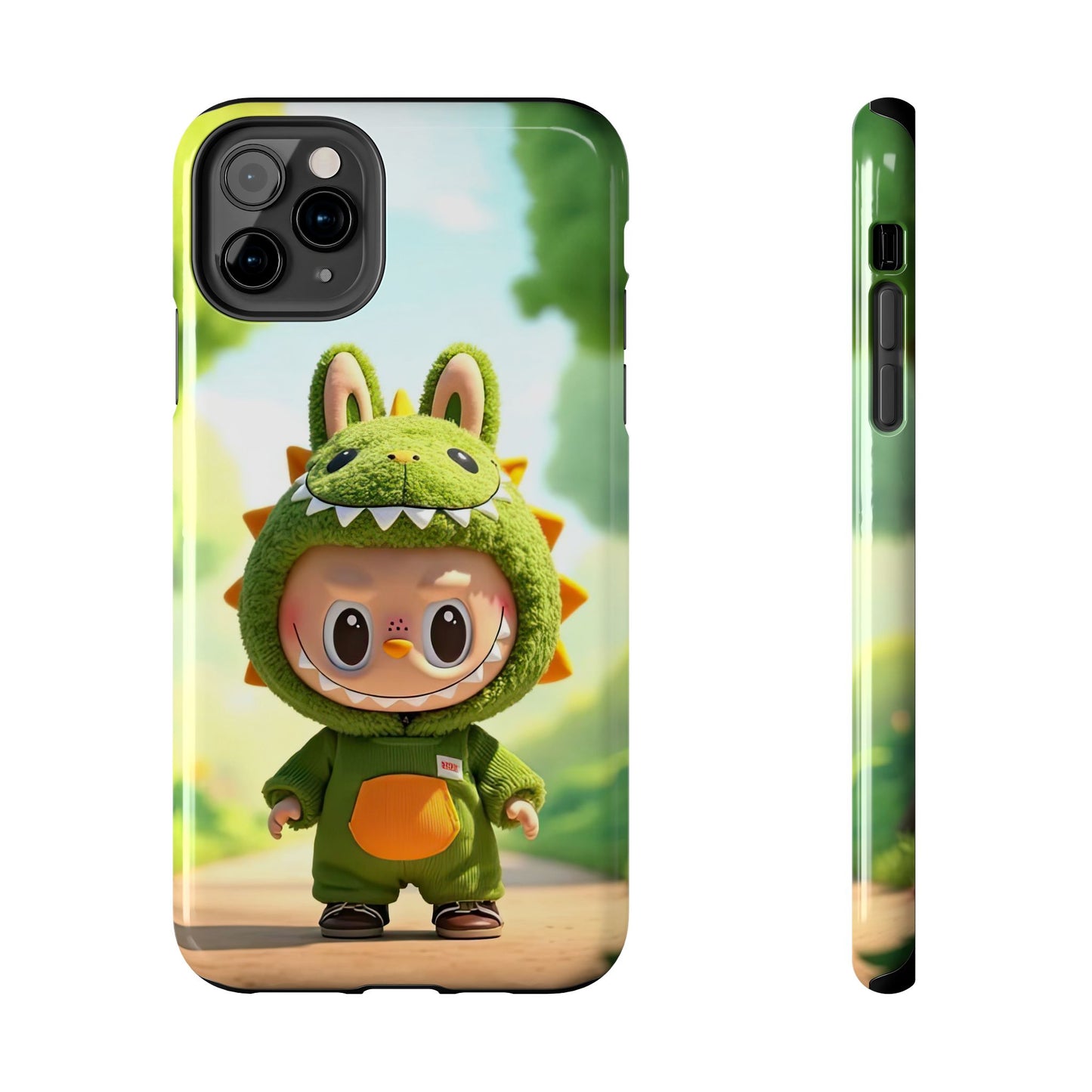 The Monsters Tough Case for iPhone Models – Playful Dinosaur Design, Dual Layer Protective Cover, Fun Mobile Accessory