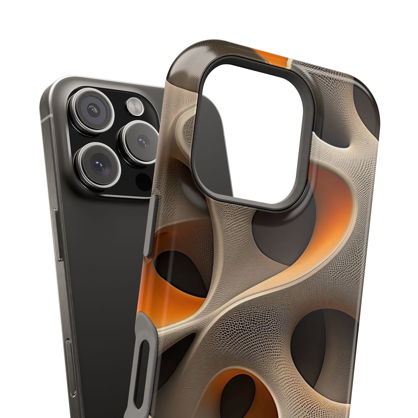 Stylish Magnetic Phone Cases, Abstract Geometric Design