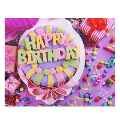 Happy Birthday Puzzle - Colorful 120/252/500-Piece Celebration Jigsaw