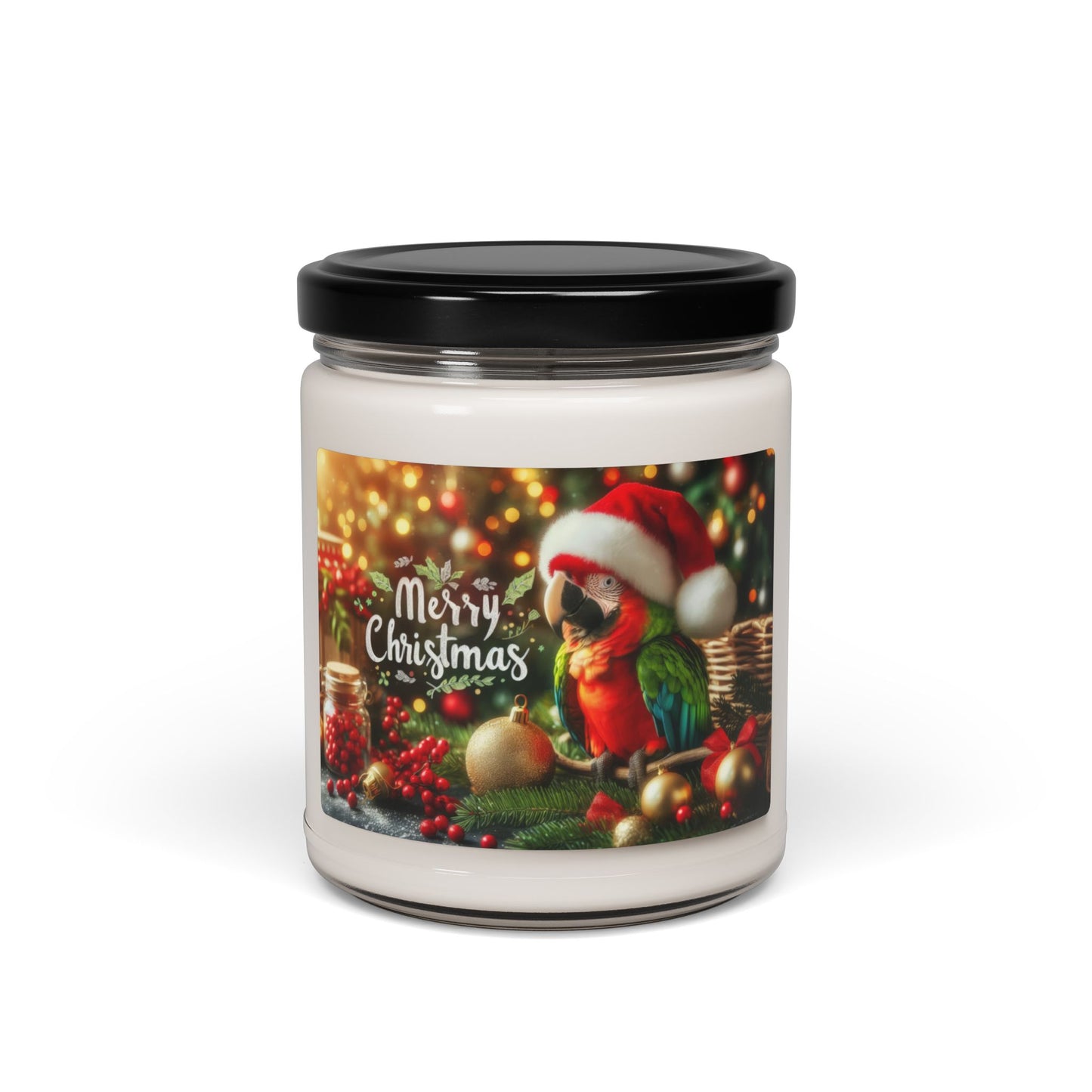 Festive Feathers Scented Soy Candle, 9oz