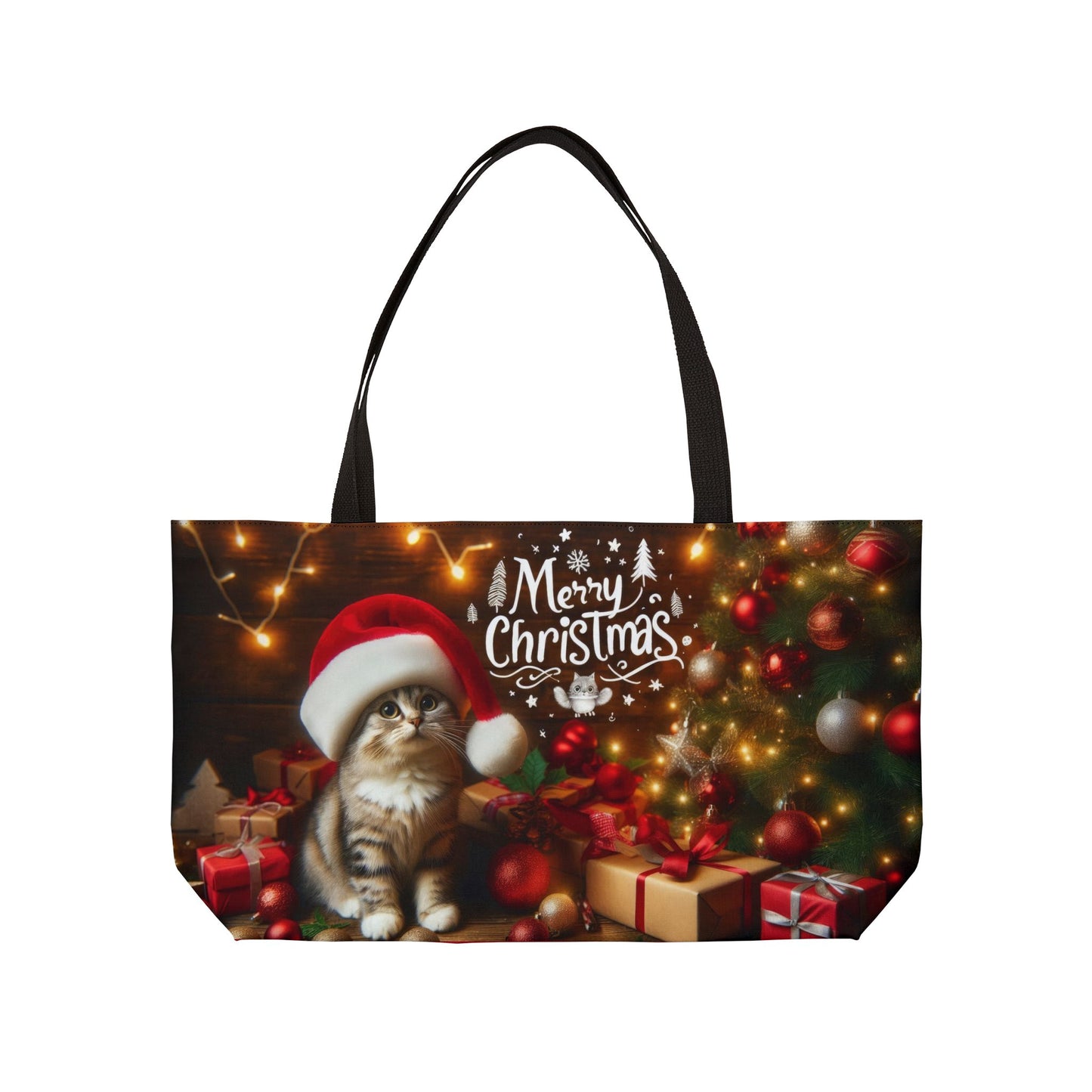 Purrfect Holiday Tote Bag