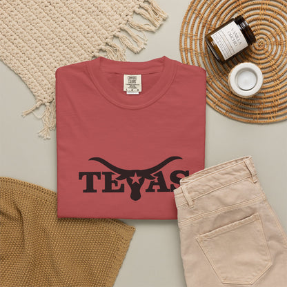 Texas Unisex Garment-Dyed T-Shirt - Cool Western Vibe for Everyday Wear