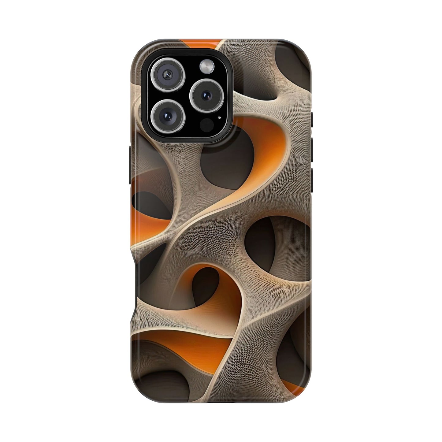 Stylish Magnetic Phone Cases, Abstract Geometric Design