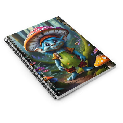 Mushroom Troll Dream Journal, Mystical Ruled Adventure Notebook