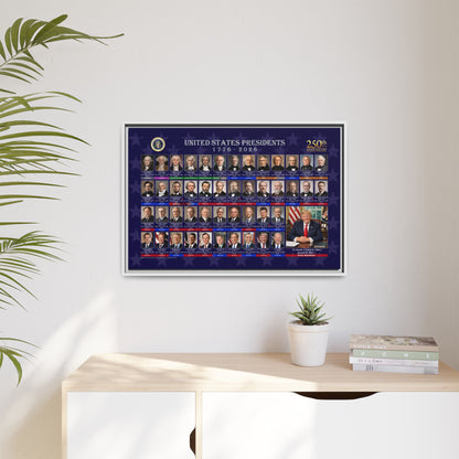 Presidential Portraits Canvas Art Print - US History Wall Decor