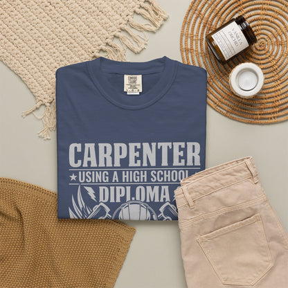 Carpenter T-Shirt - Unisex Garment-Dyed Tee for Skilled Trades