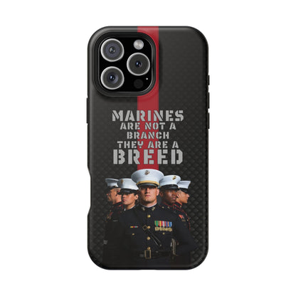 Marines Magnetic Tough Case - "Not a Branch, a Breed" Military iPhone Cover