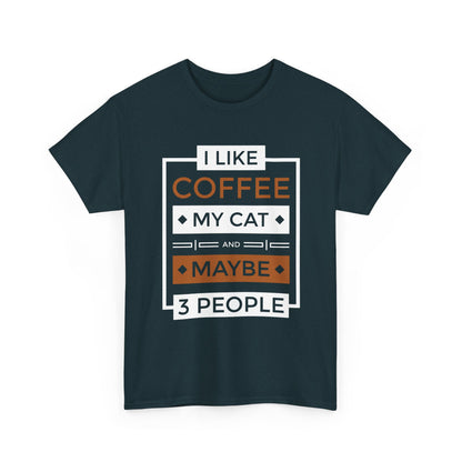 Coffee Cat Lover T-shirt, Funny Graphic Tee