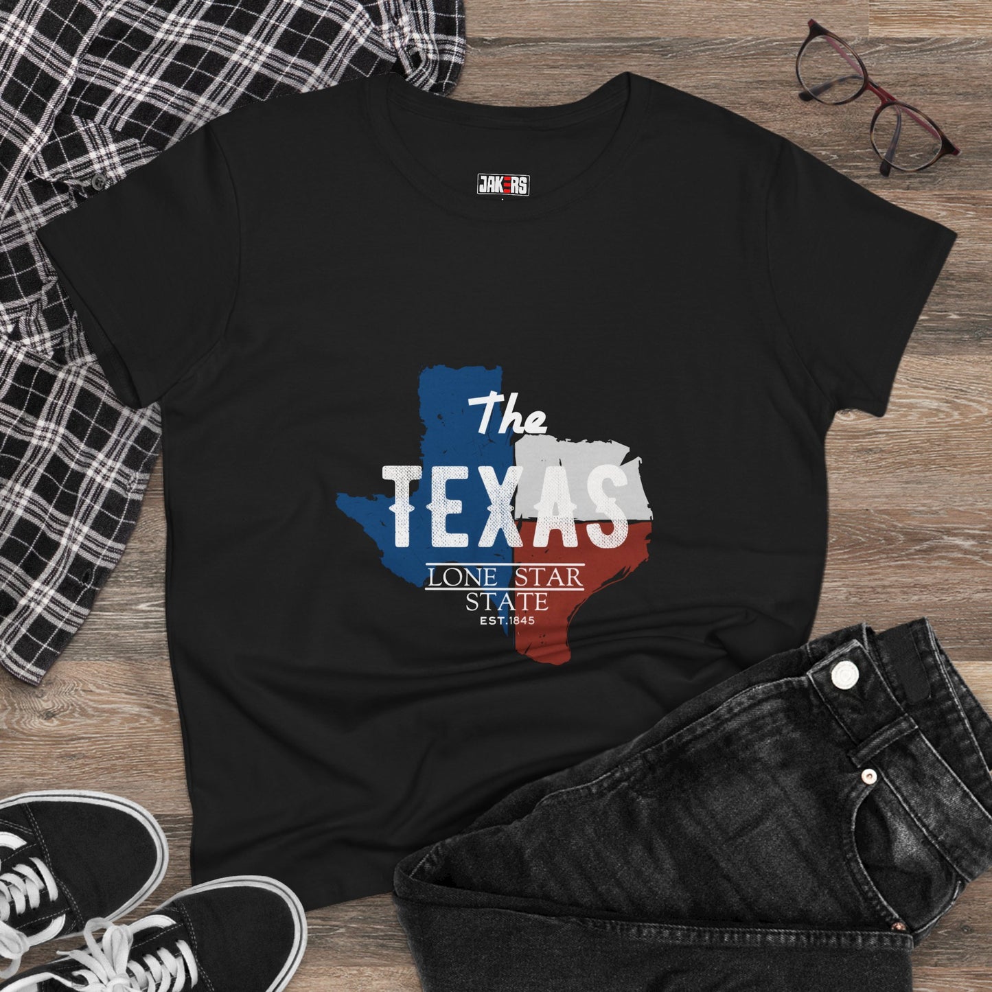 Texas Lone Star State Women's Midweight Cotton Tee