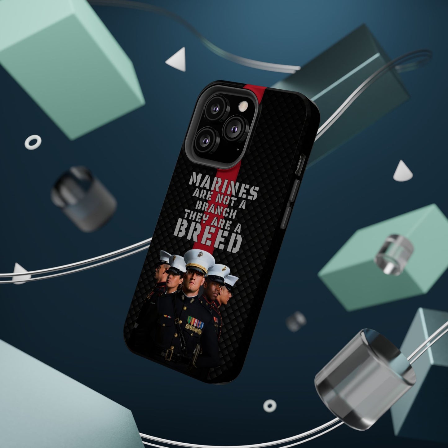 Marines Magnetic Tough Case - "Not a Branch, a Breed" Military iPhone Cover