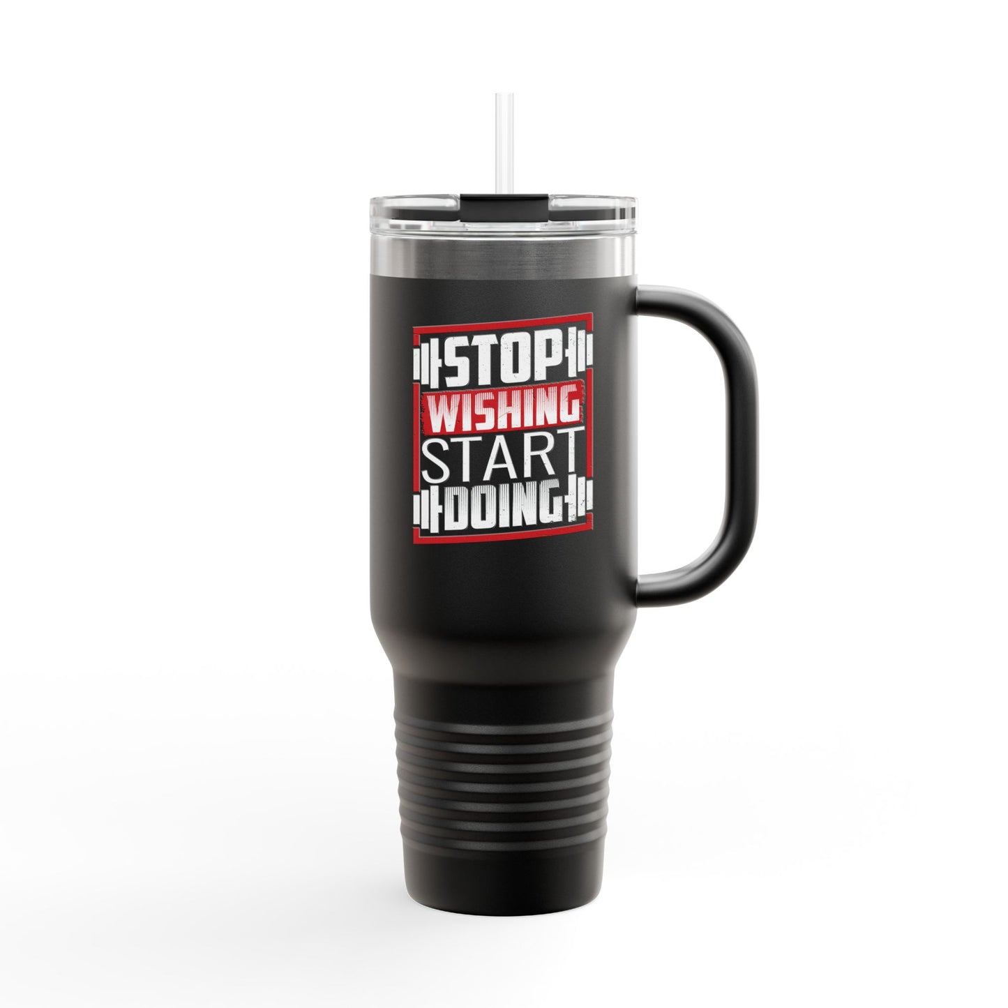 Motivational Insulated Travel Mug, 40oz | Perfect for Fitness Lovers