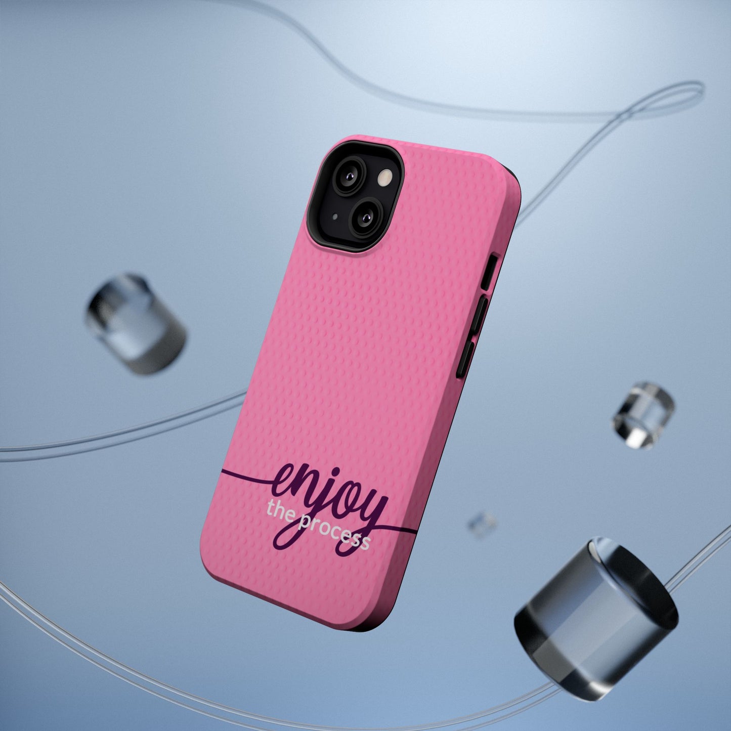 Enjoy the Process Magnetic Case - Motivational Pink Phone Cover for Women