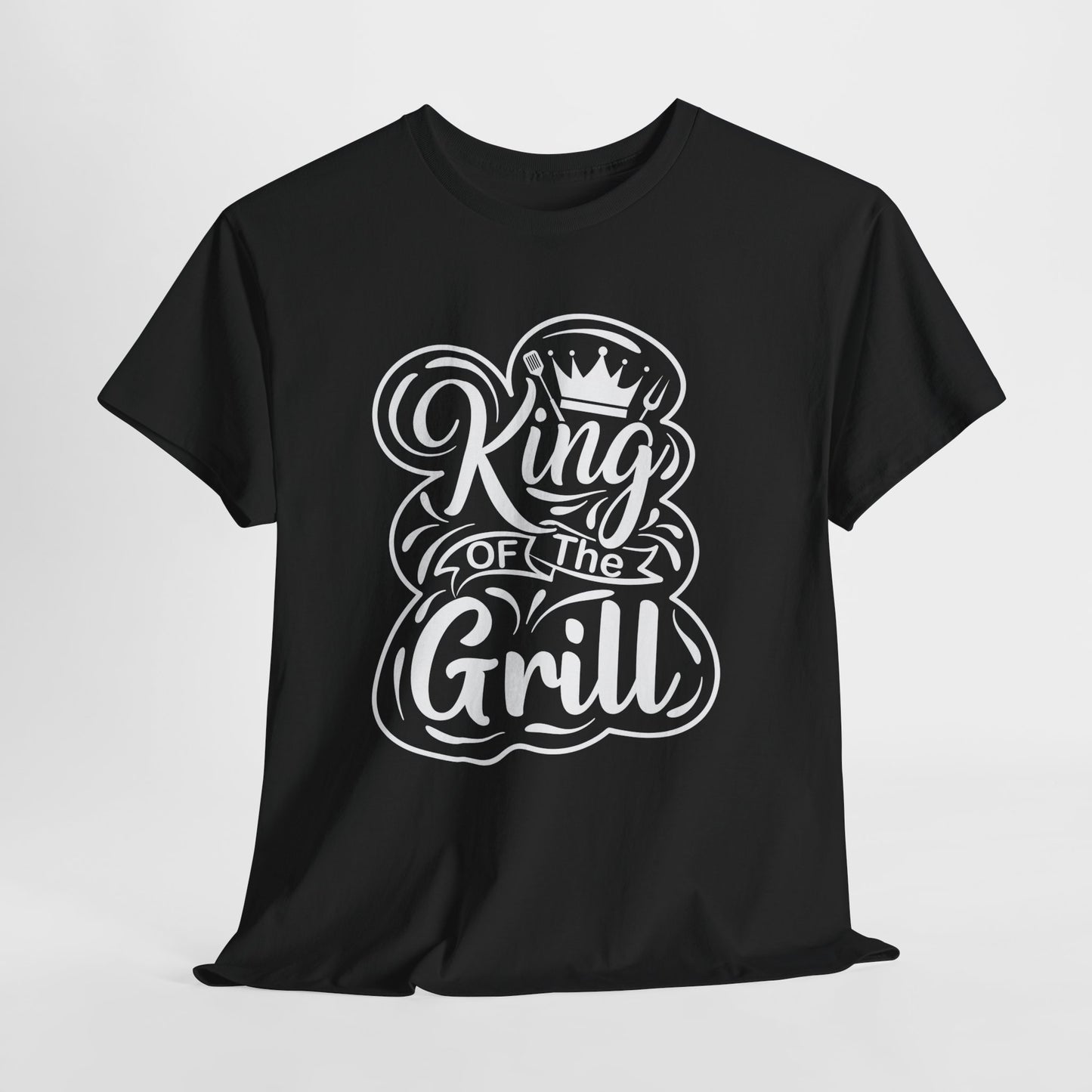 King of the Grill Heavy Cotton Tee - Perfect Gift for BBQ Lovers