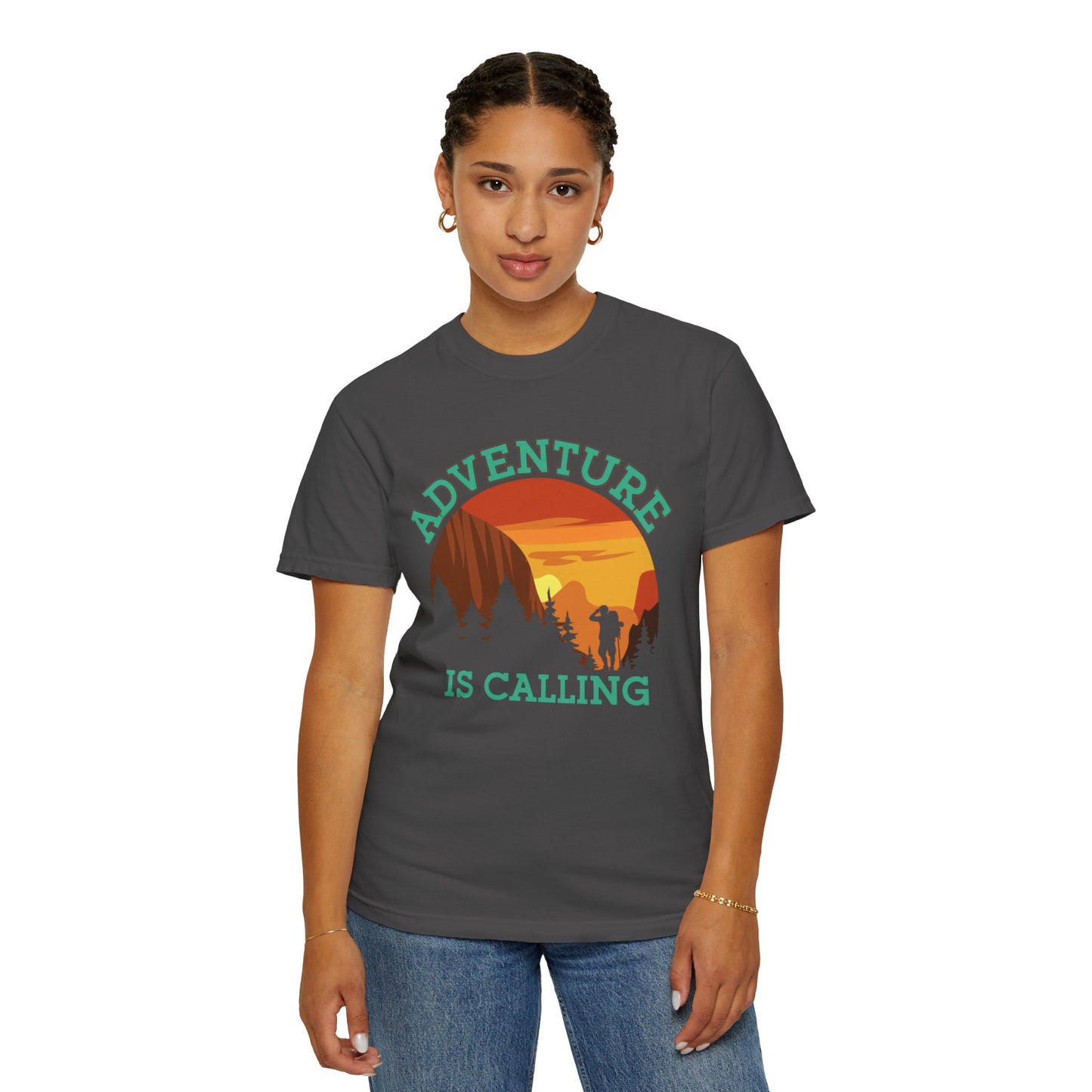 Adventure is Calling Unisex Garment-Dyed T-Shirt
