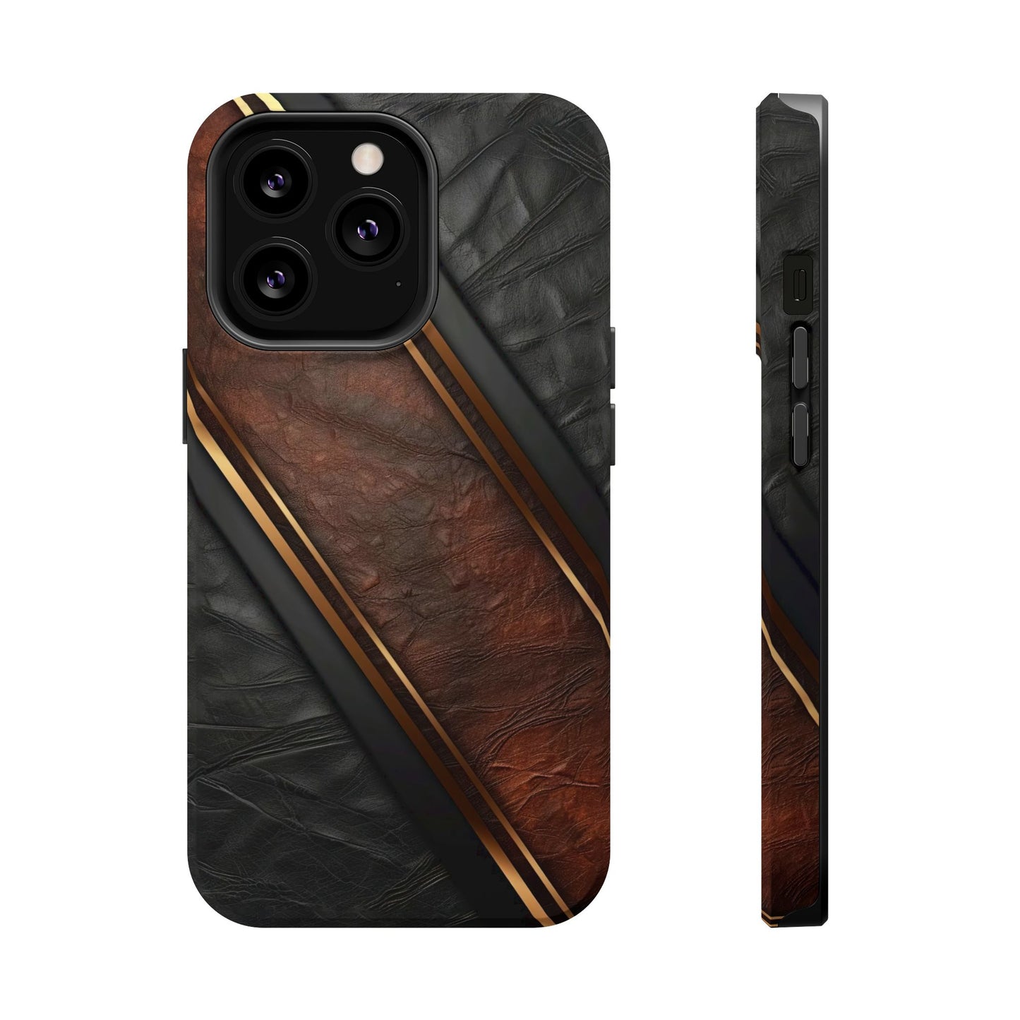 Stylish Leather Texture Magnetic Tough Cases