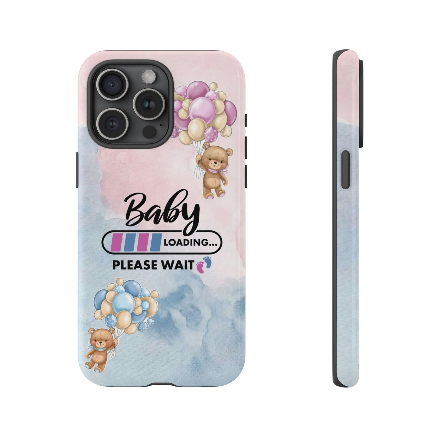 Cute Baby Loading Phone Case for iPhone - Maternity Cover for Pregnancy Reveal or Baby Shower