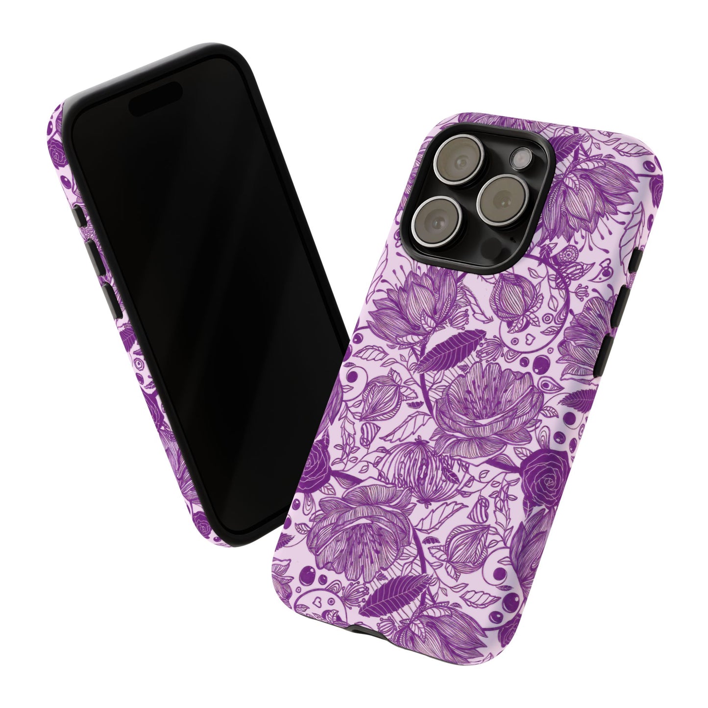 Graphical Garden: Purple Edition iPhone Tough Cases