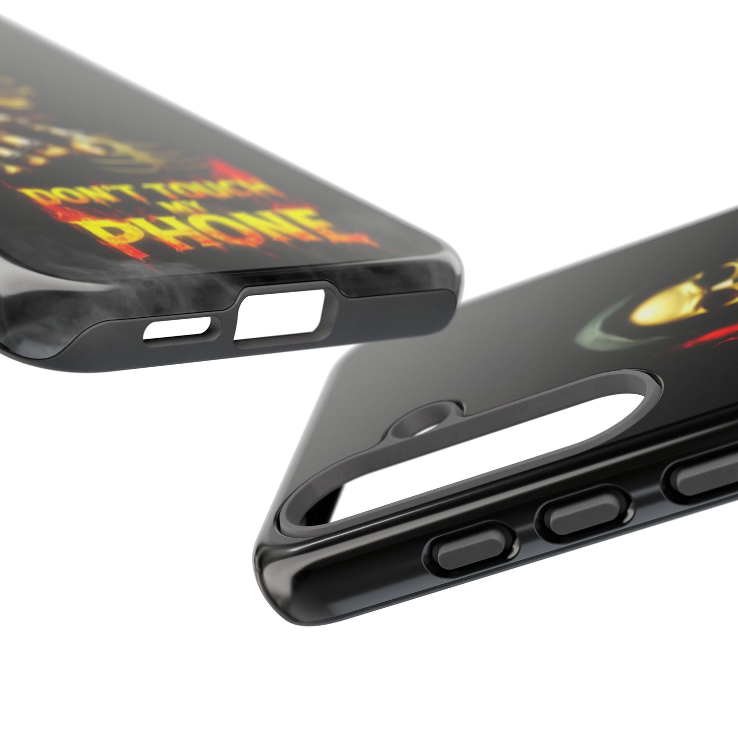 Skull Design Samsung Phone Case, Don't Touch My Phone Mobile Cover